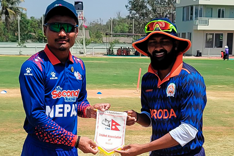 भारतमा जारी एसएमएस कप टी–२० क्रिकेट शृङ्खलामा आज नेपाल र बरोडा खेल्दै