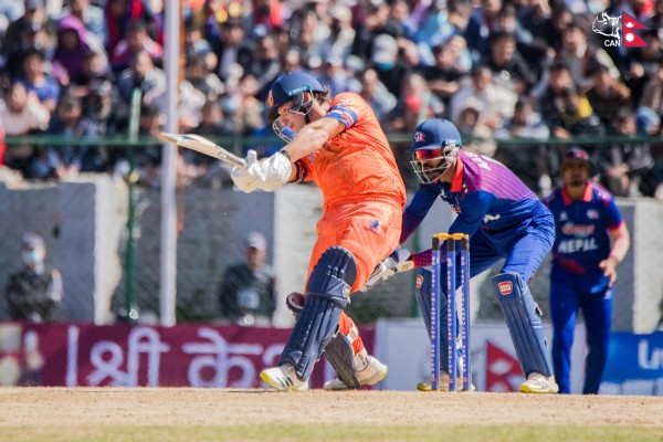 त्रिदेशीय टी–२० क्रिकेट शृङ्खलाकाे उपाधि नेदरल्यान्ड्सलाईः नेपाल  ४ विकेटले पराजित